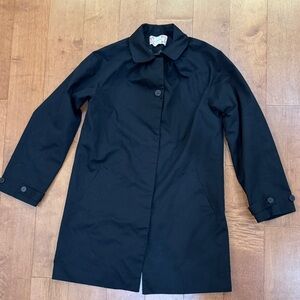 Peachy Den black Cheri trench coat